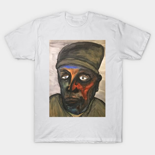 Abstract Sad Face T-Shirt by NaturalSkeptic